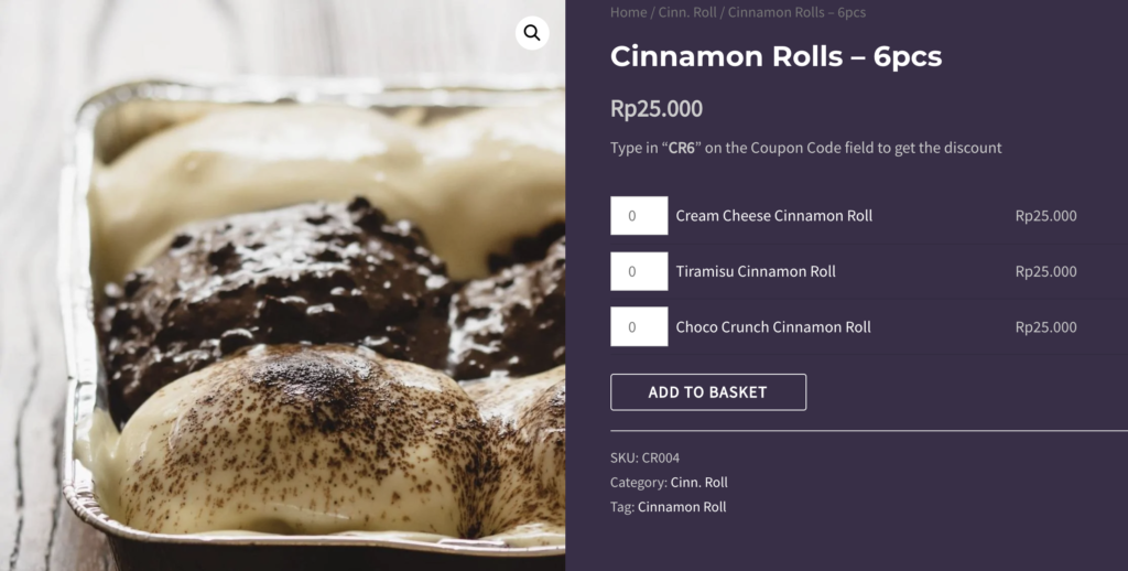 Cinnamon Rolls Promotion
